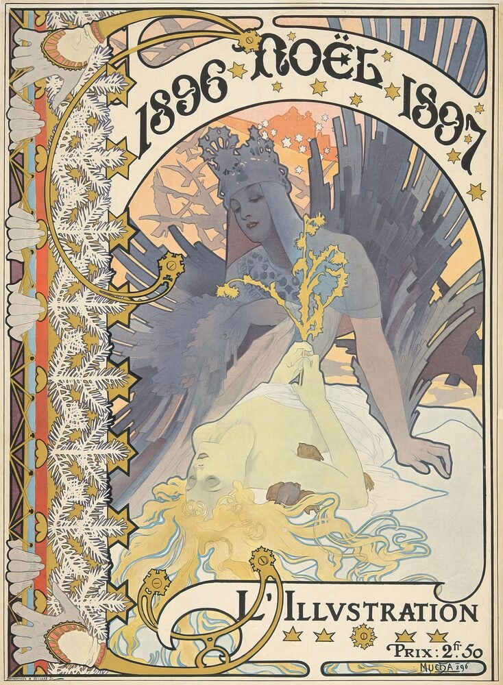 L'Illustration 圣诞插画海报